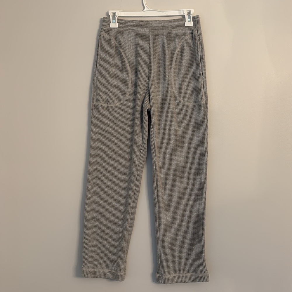 Aerie Gray Textured Pants